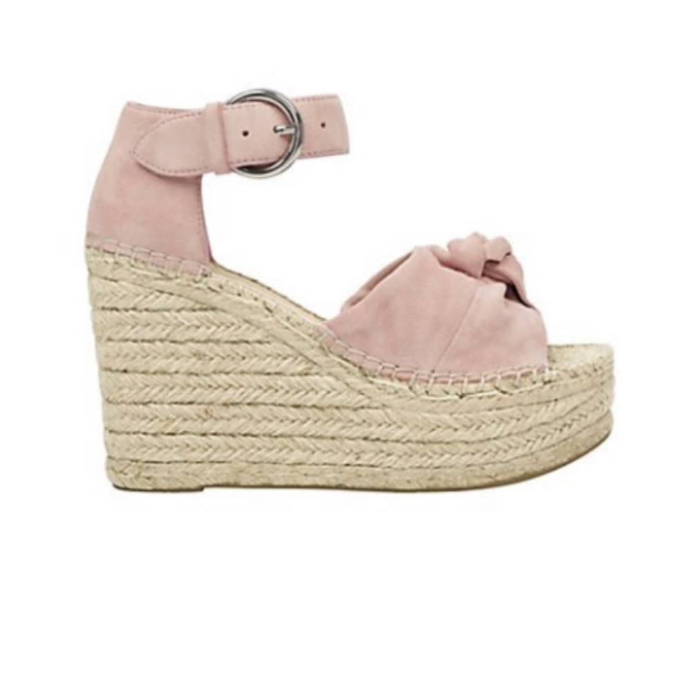 Marc Fisher Anty Suede Platform Wedge Espadrille Sandals